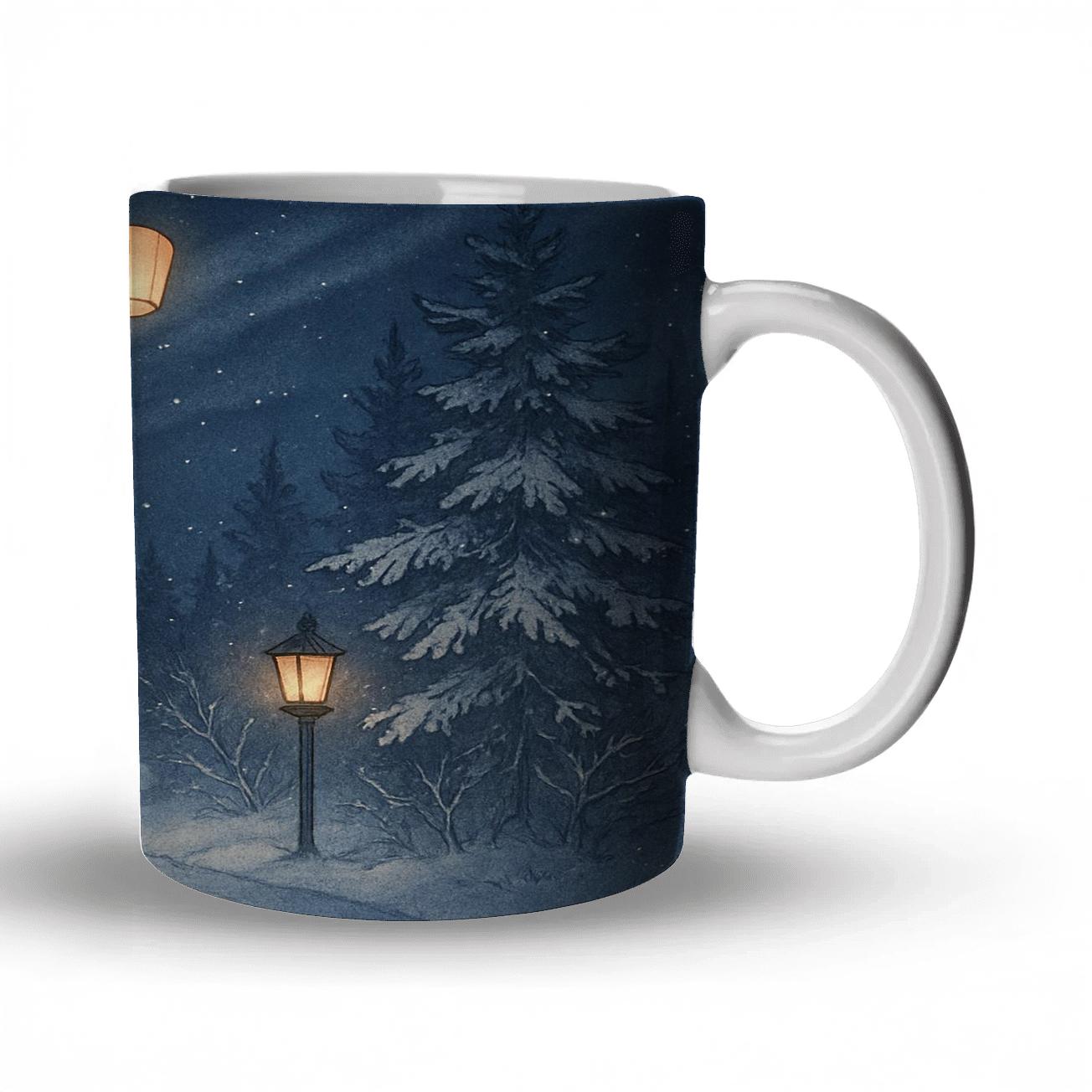 Midnight Winter Lantern Drift decorative mug sets