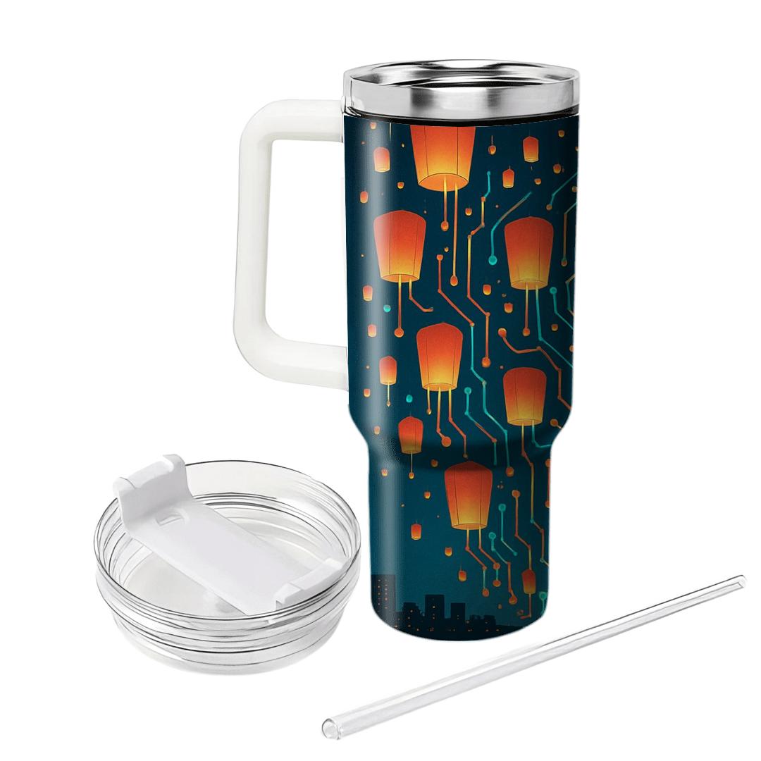 Sky Lantern Circuitry Night travel tumblers