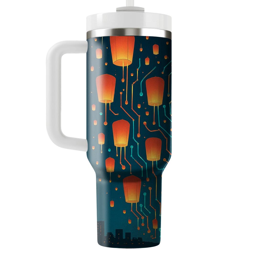 Sky Lantern Circuitry Night travel tumblers