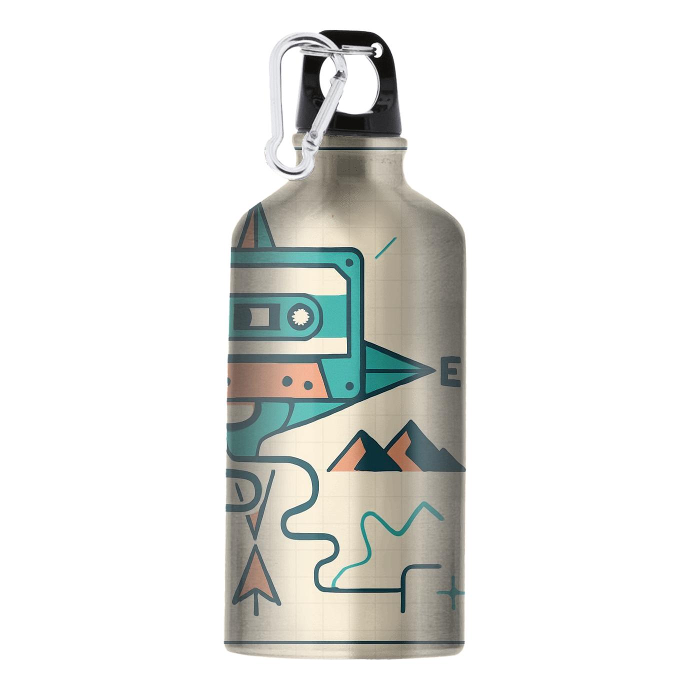Cassette Compass Adventure Map sports bottles with lids