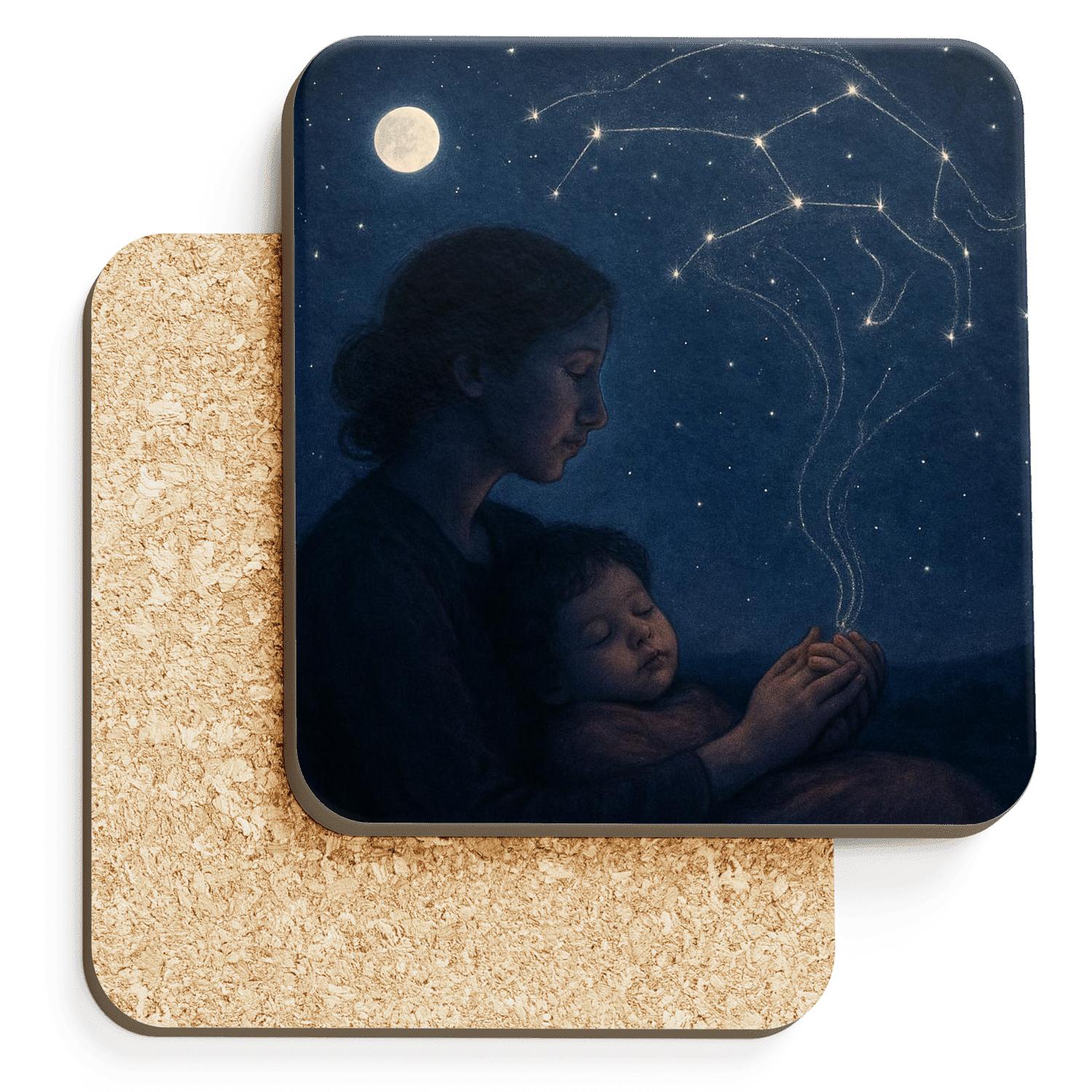 In Her Palms A Constellation Of Everything We Became personalized drink coasters