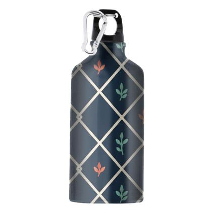 Interlocking Kite Lattice With Sprig Motifs personalized sports bottles
