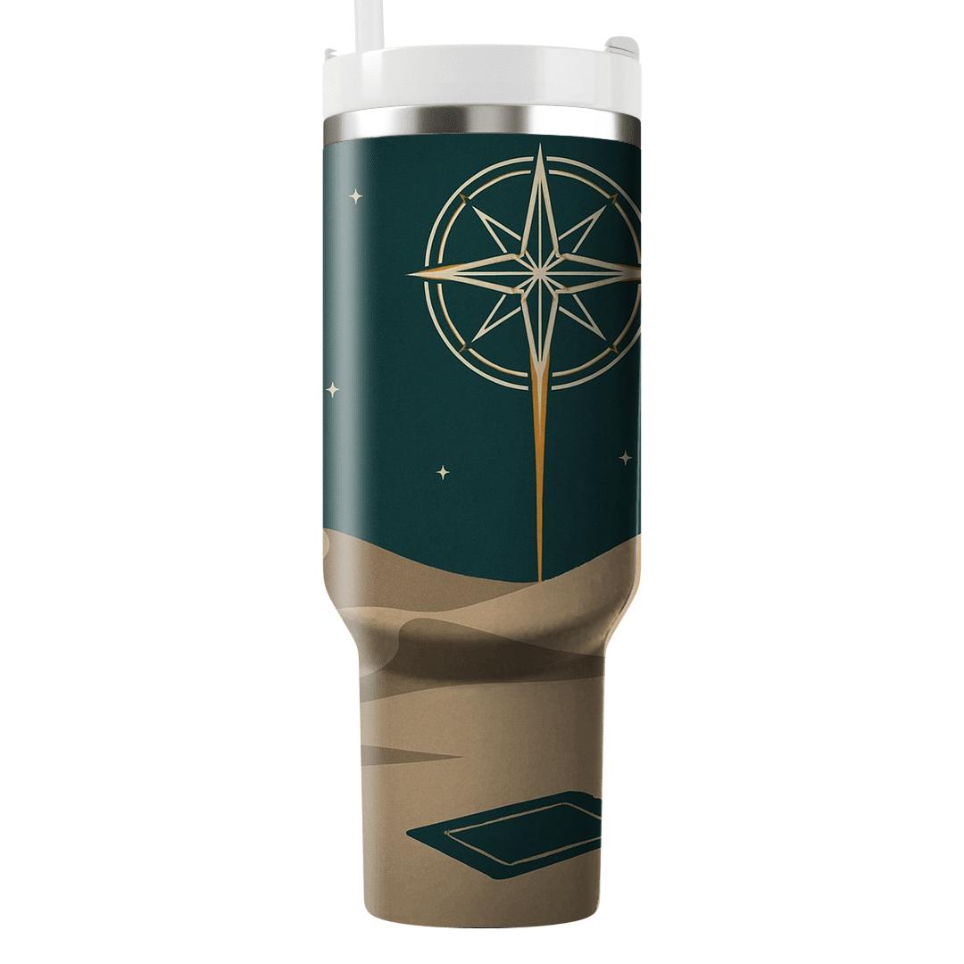 Desert Prayer Compass Stillness personalized tumblers