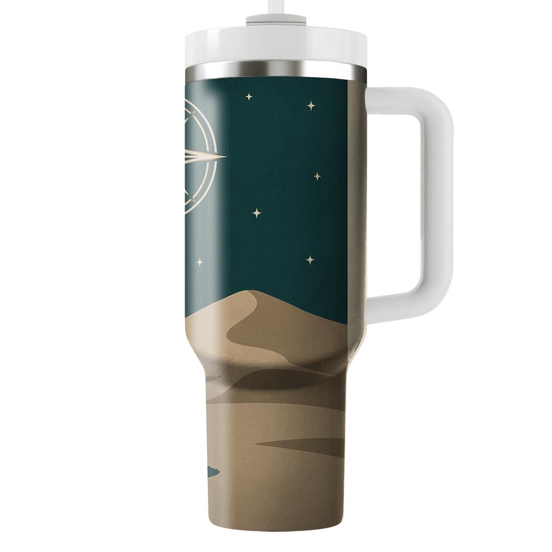 Desert Prayer Compass Stillness personalized tumblers