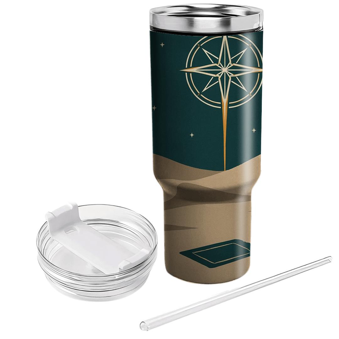 Desert Prayer Compass Stillness personalized tumblers