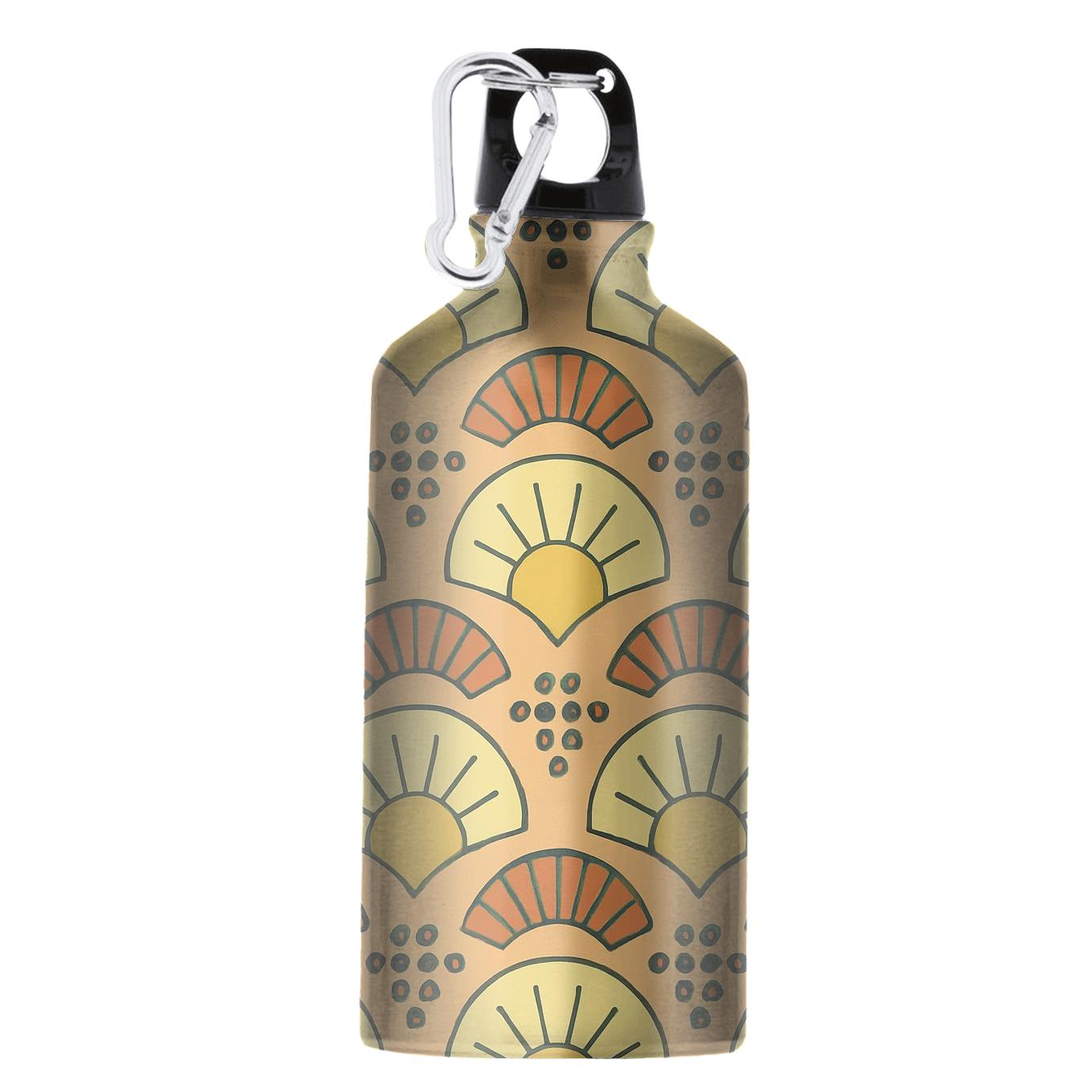 Sunrise Fan Arcs With Pebble Dots premium sports bottles