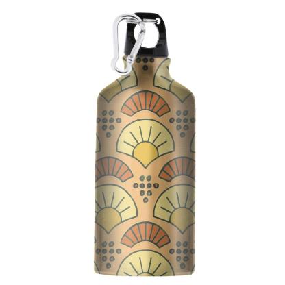 Sunrise Fan Arcs With Pebble Dots premium sports bottles