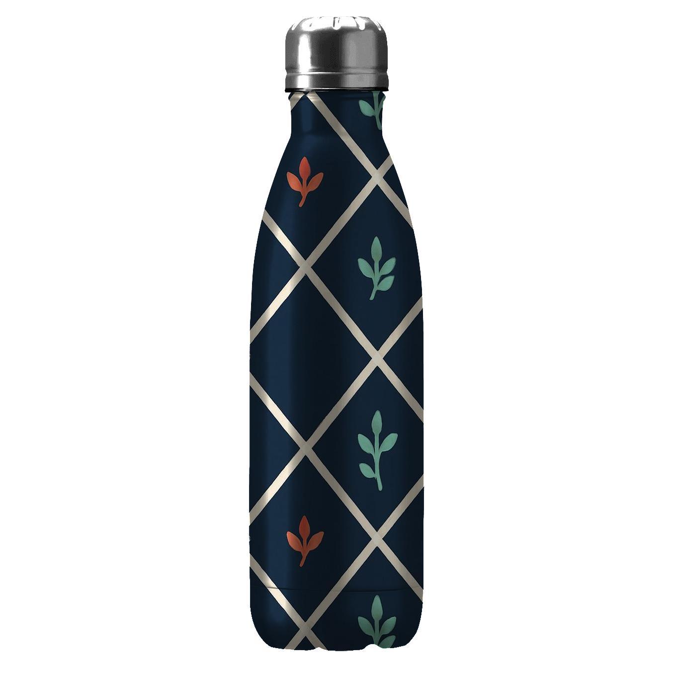 Interlocking Kite Lattice With Sprig Motifs insulated water bottles