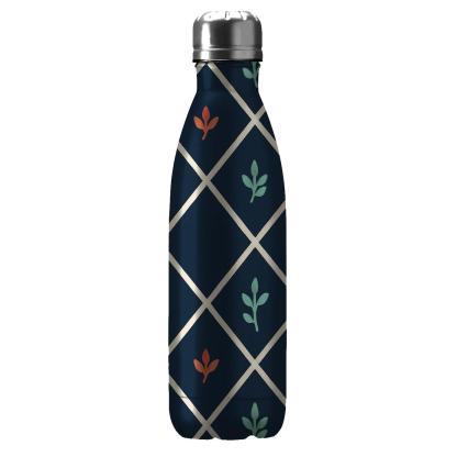 Interlocking Kite Lattice With Sprig Motifs insulated water bottles