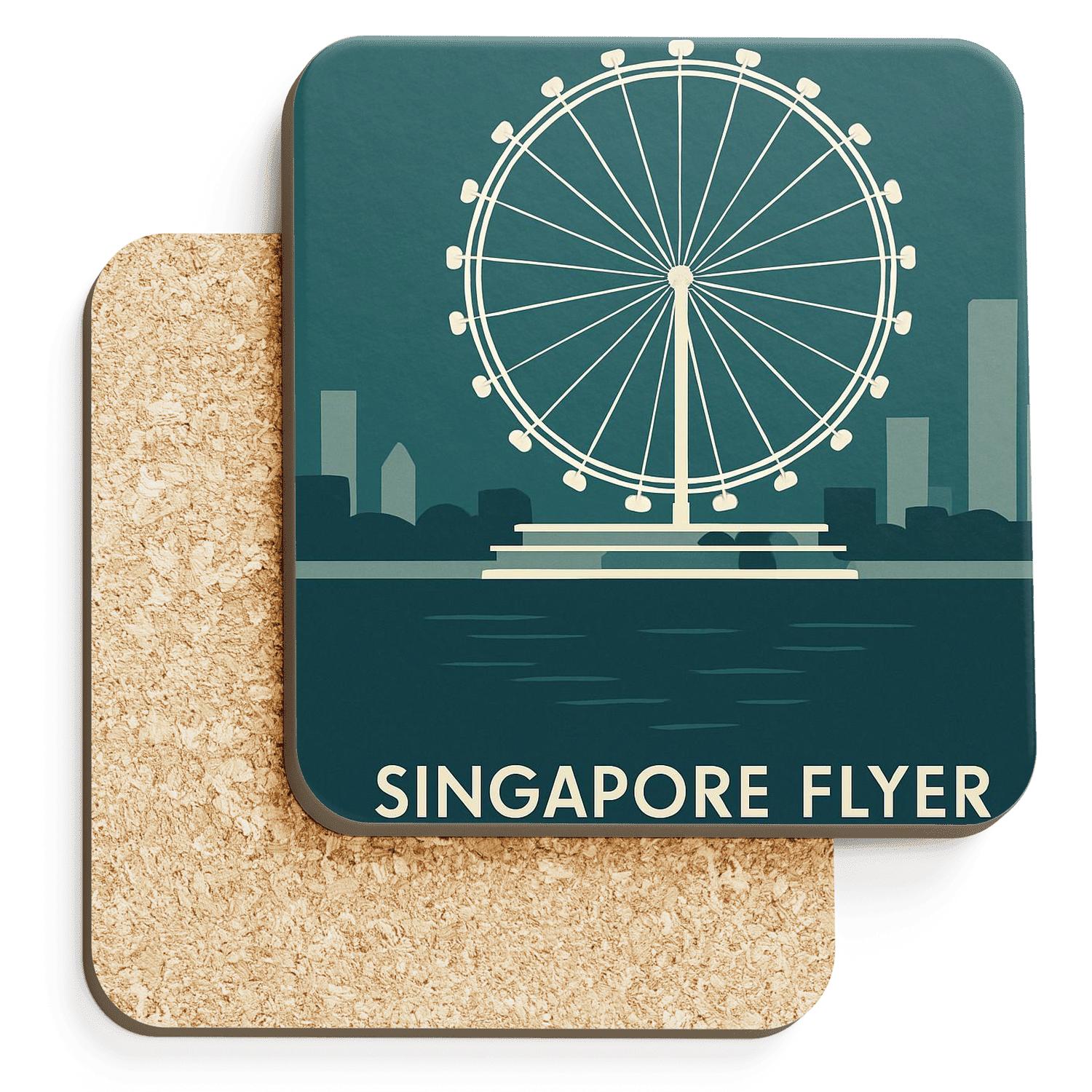 Singapore Flyer Singapore coasters for home decor