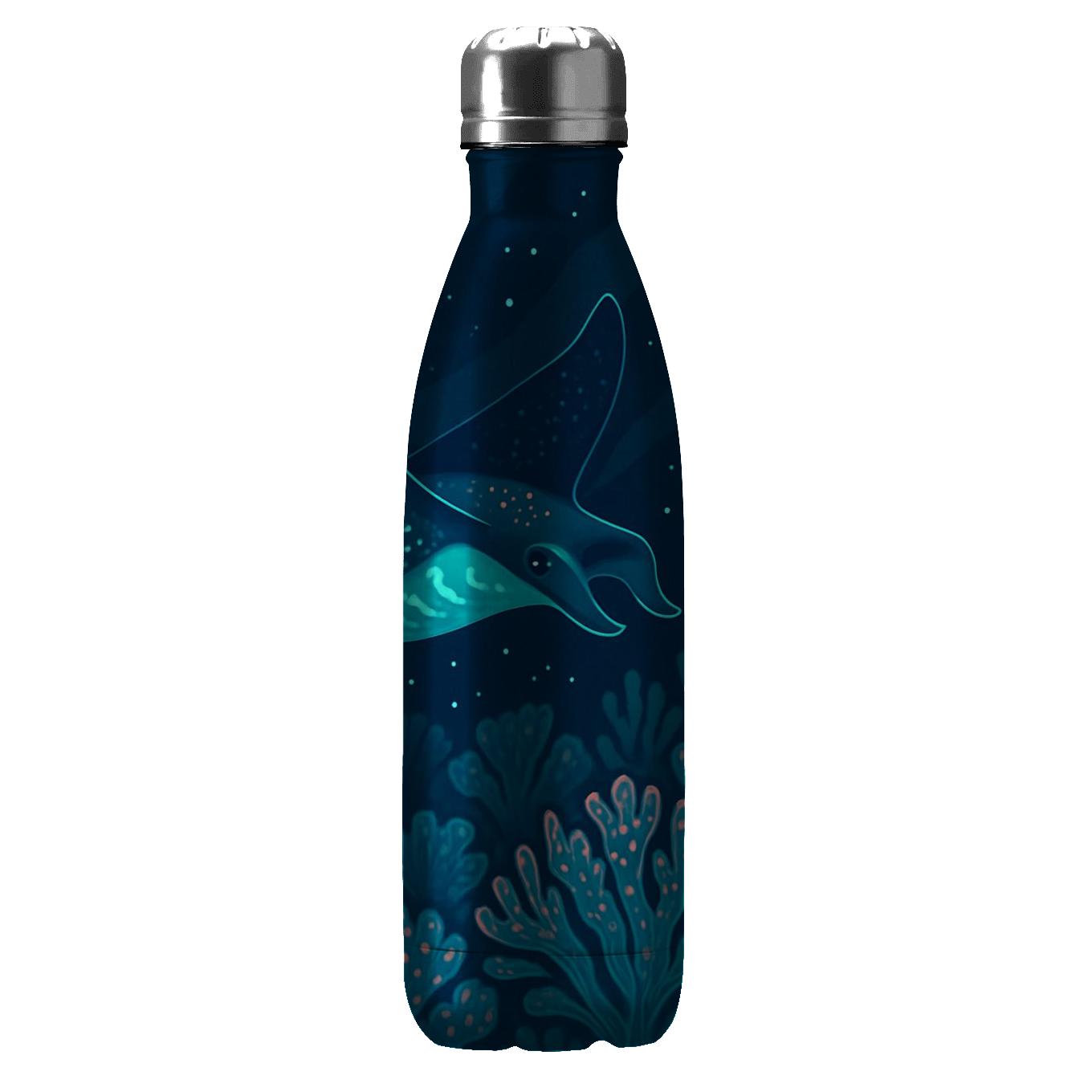 Bioluminescent Manta Garden insulated water bottles
