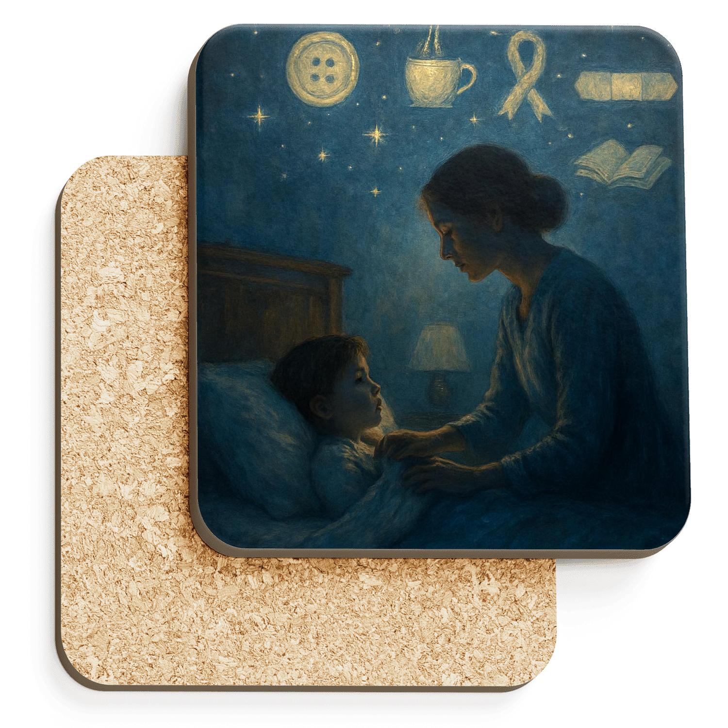 Constellation Of Small Sacrifices The Night Sky She Built For You cork coaster sets