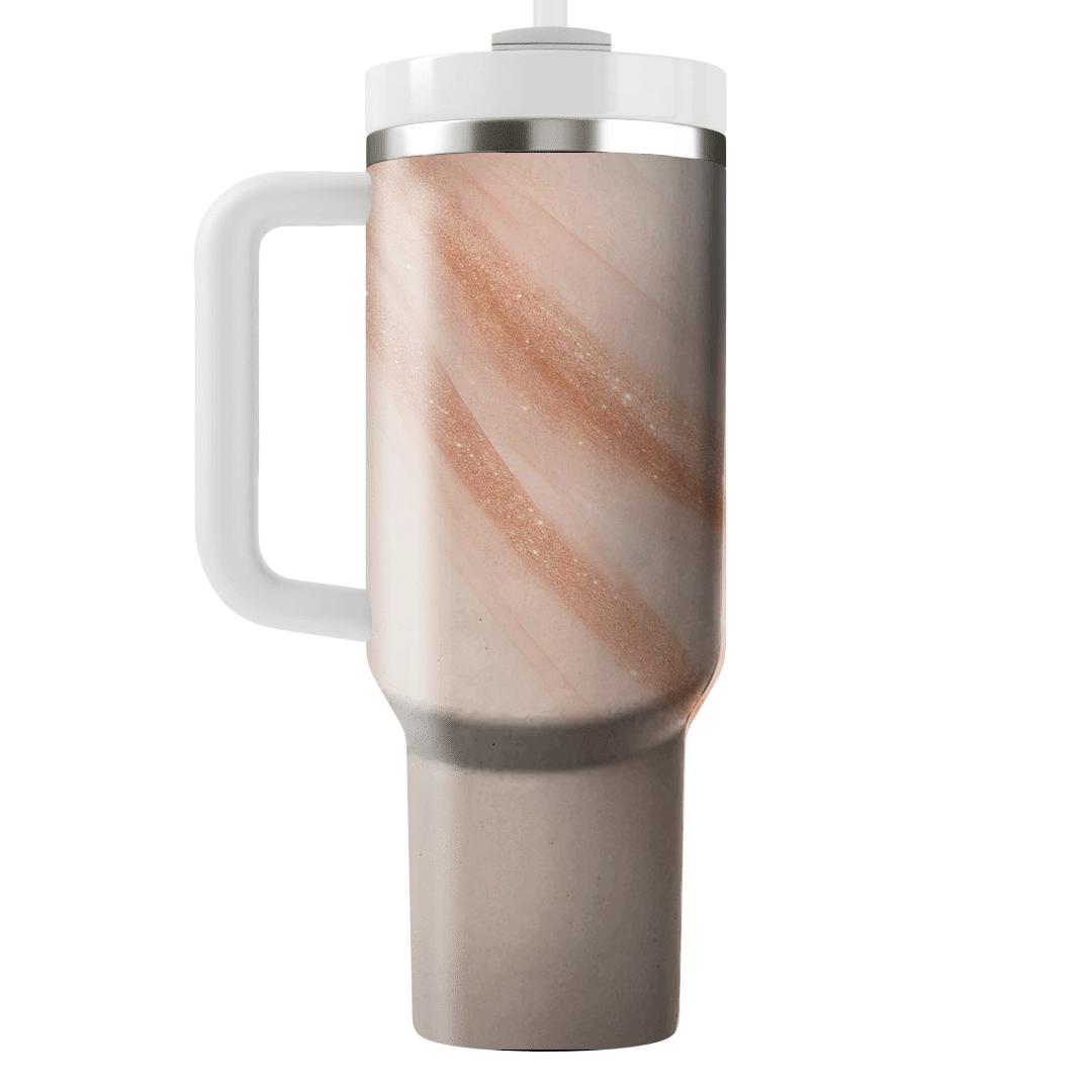 Rose Gold Aurora Glitter Veil insulated tumblers