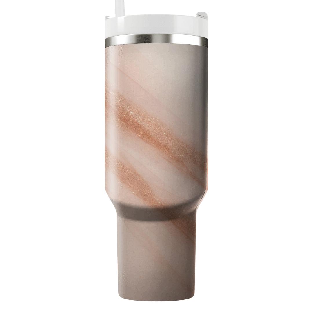 Rose Gold Aurora Glitter Veil insulated tumblers