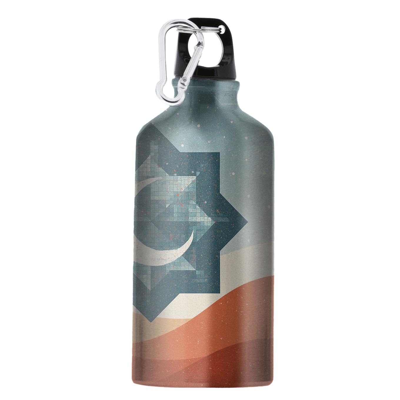 Desert Snowfall Data Mosaic premium sports bottles