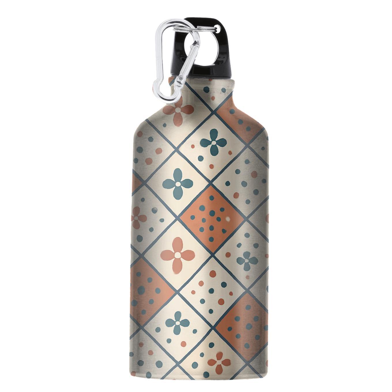 Terrazzo Kite Lattice Bloom portable sports bottles