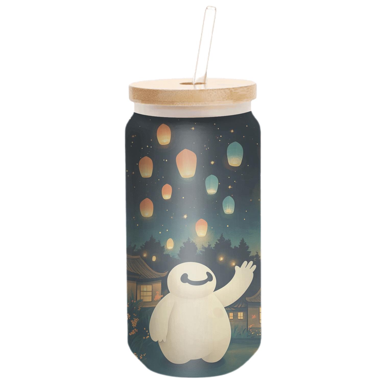 Baymax Cosmic Lantern Garden premium crystal drinkware