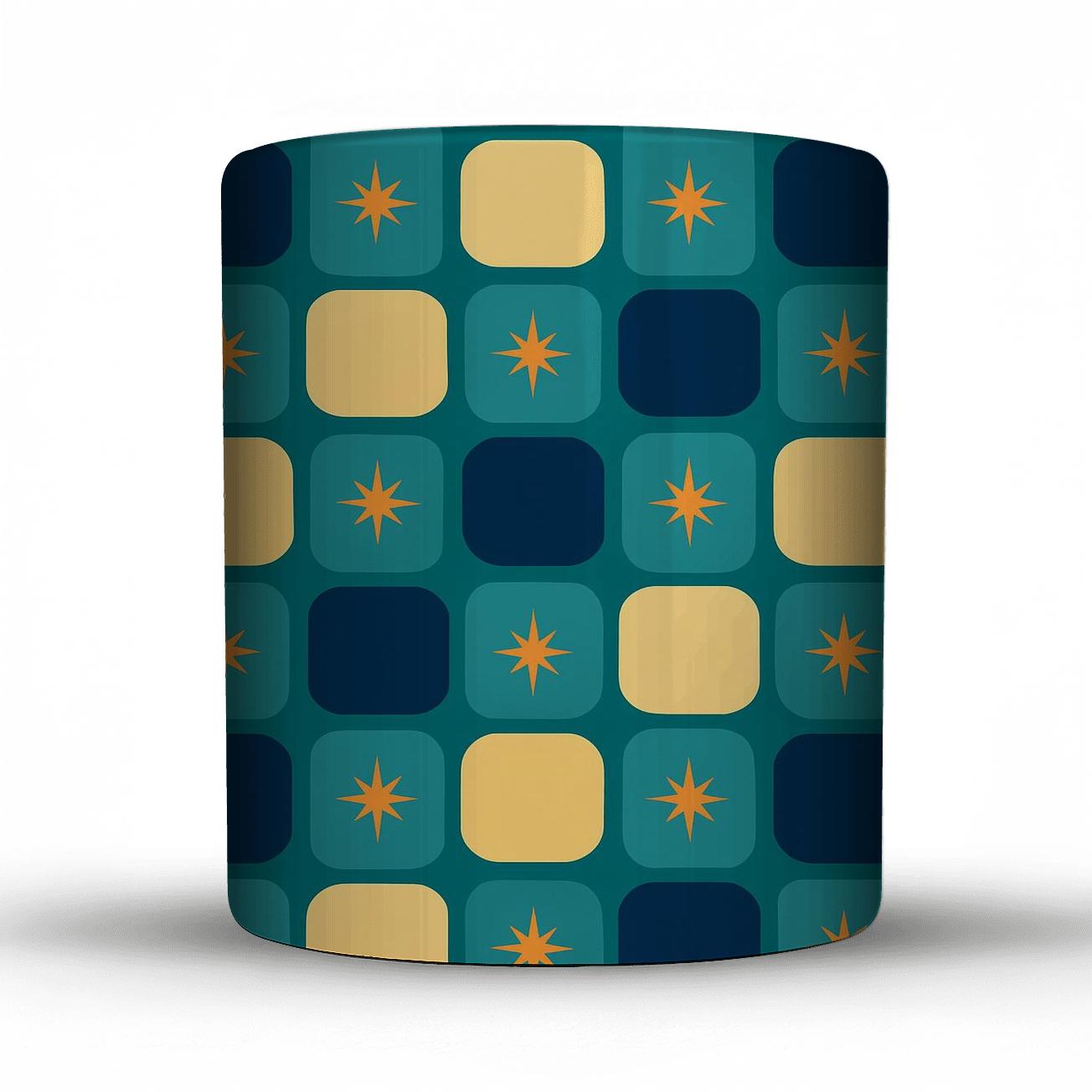 Road Trip Starburst Checks personalized mugs