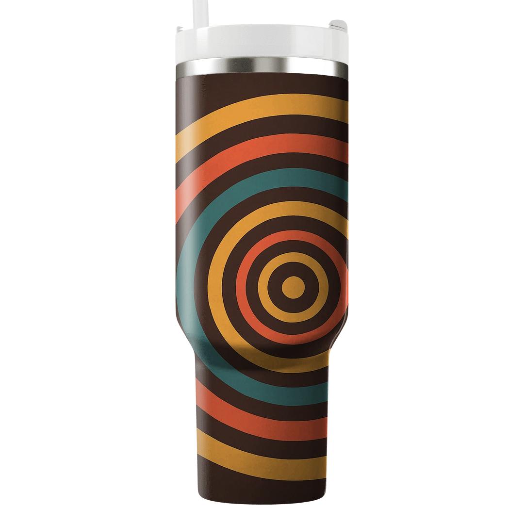 Mod Record Label Spirals decorative tumblers