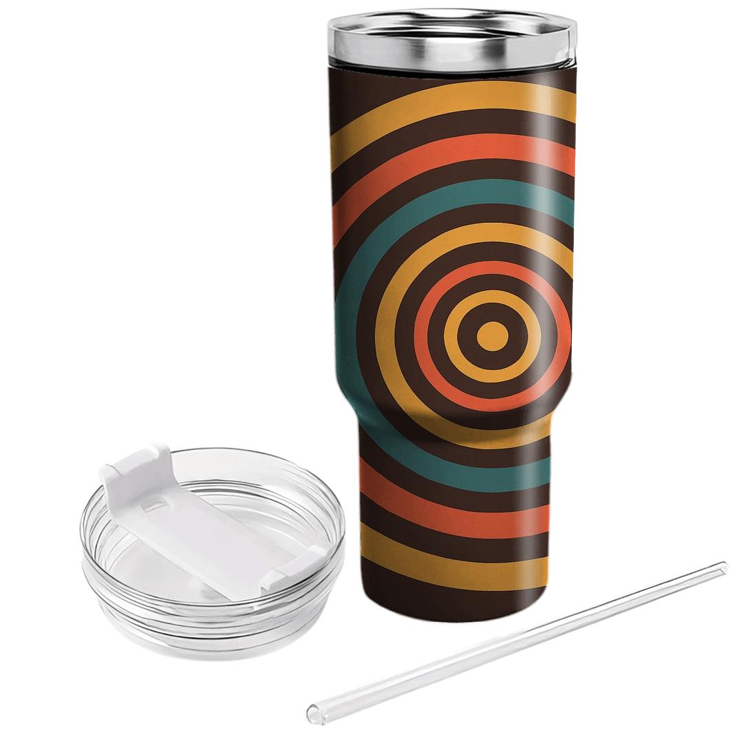 Mod Record Label Spirals decorative tumblers