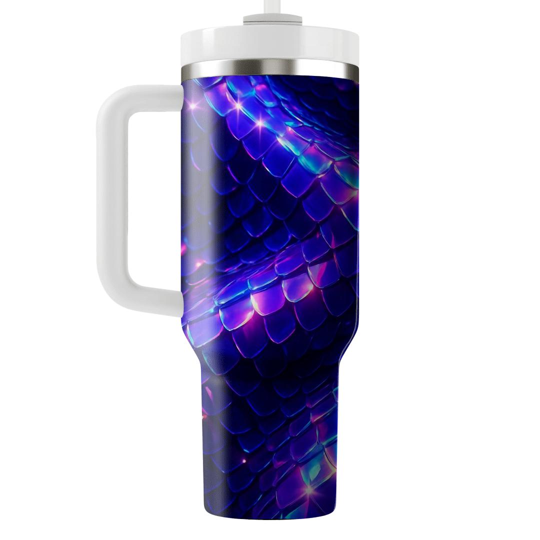 Electric Violet Prism Sequin Mirage tumblers with lids