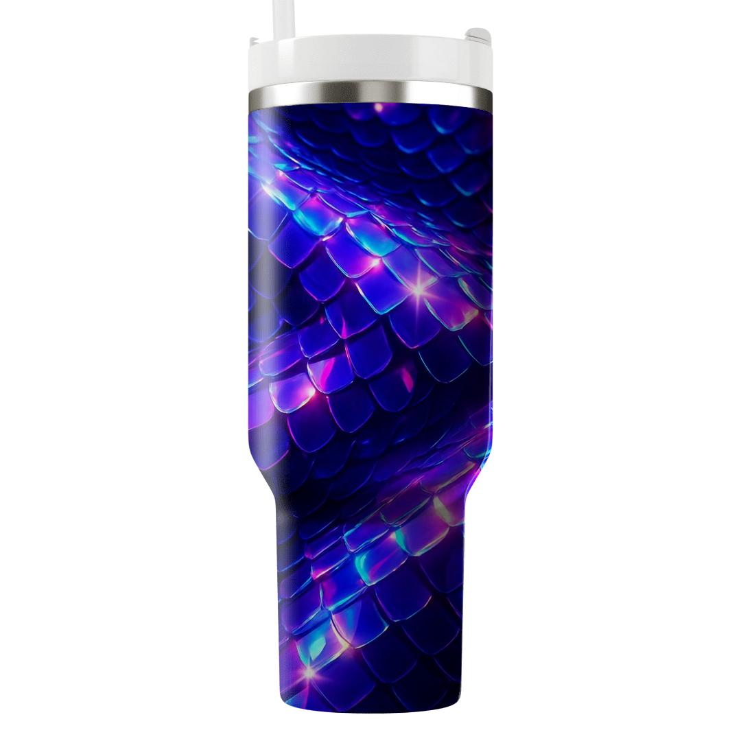 Electric Violet Prism Sequin Mirage tumblers with lids