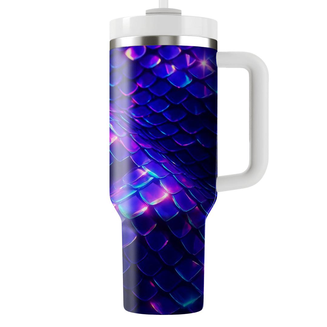Electric Violet Prism Sequin Mirage tumblers with lids