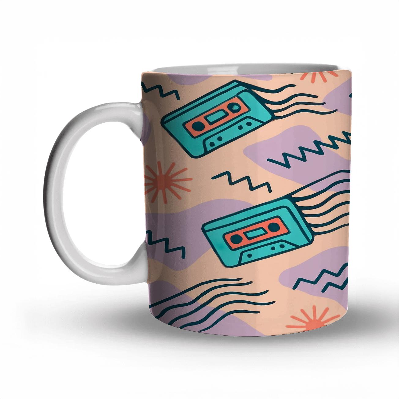 Cassette Comet Parade premium drinkware mugs