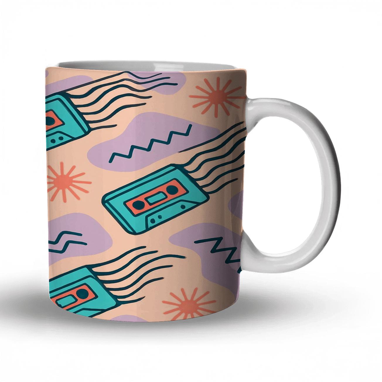 Cassette Comet Parade premium drinkware mugs