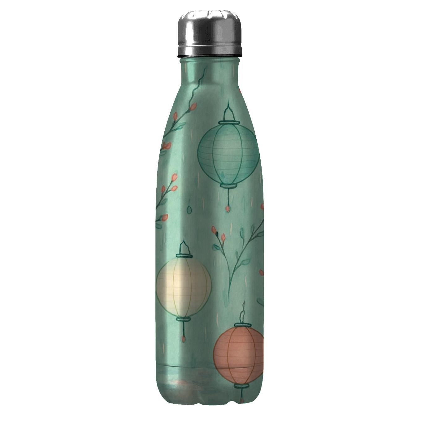 Spring Rain Lantern Parade unique water bottles