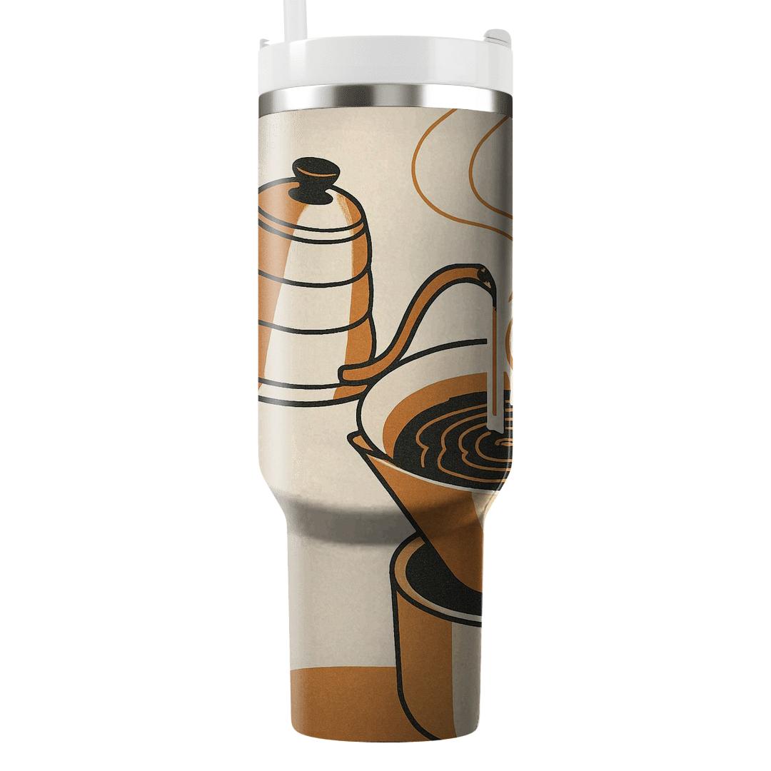 Pour Over Topography Map custom tumblers