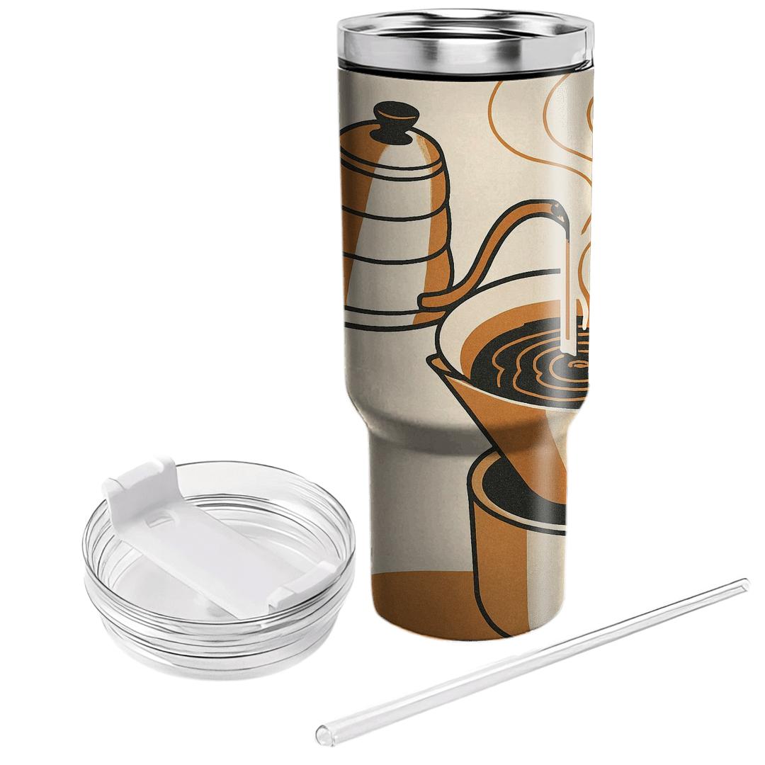 Pour Over Topography Map custom tumblers