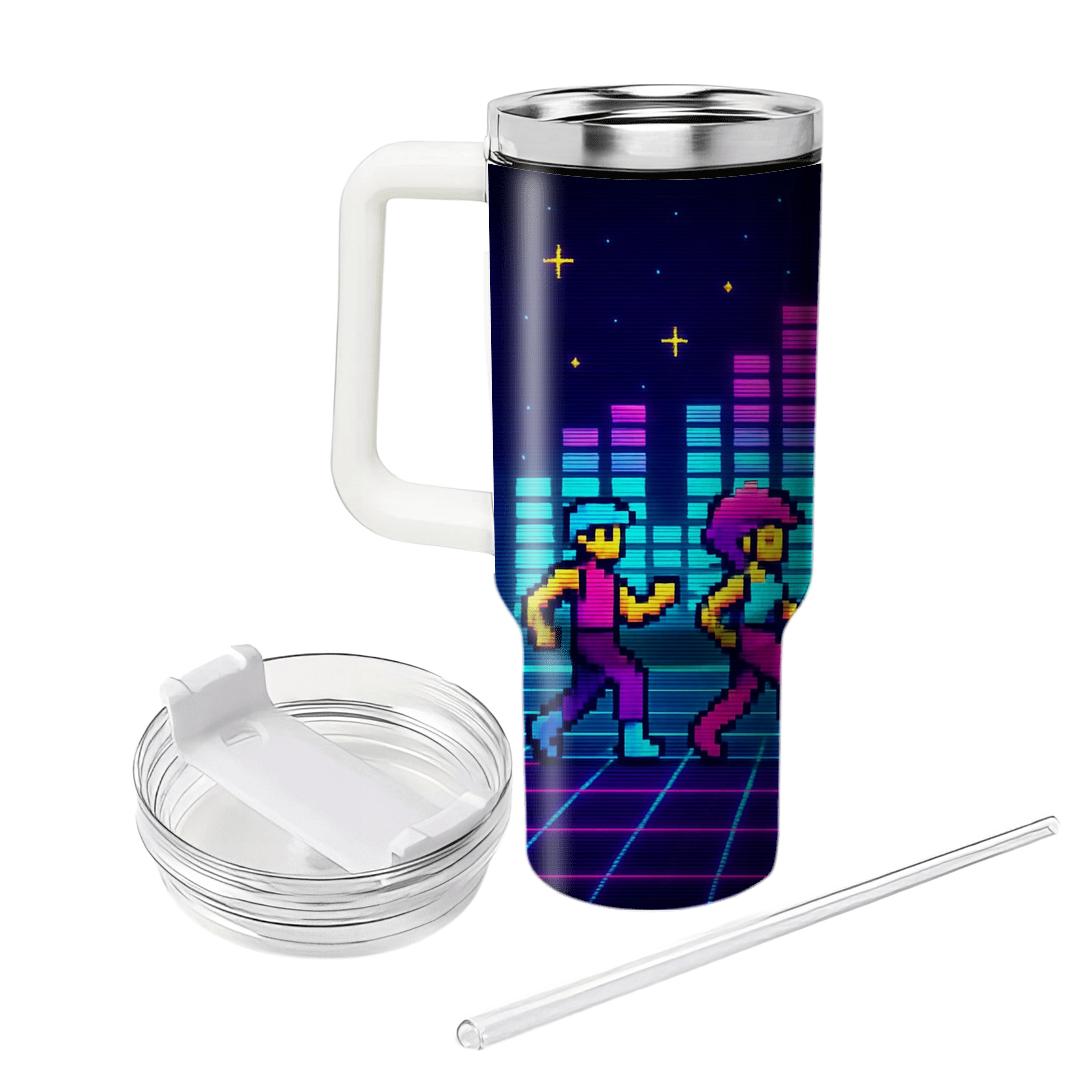 Pixel Arcade Rhythm Parade tumbler cups
