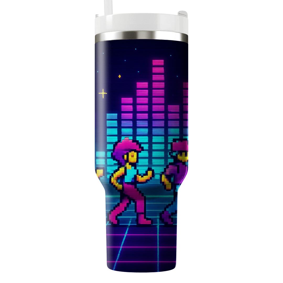 Pixel Arcade Rhythm Parade tumbler cups