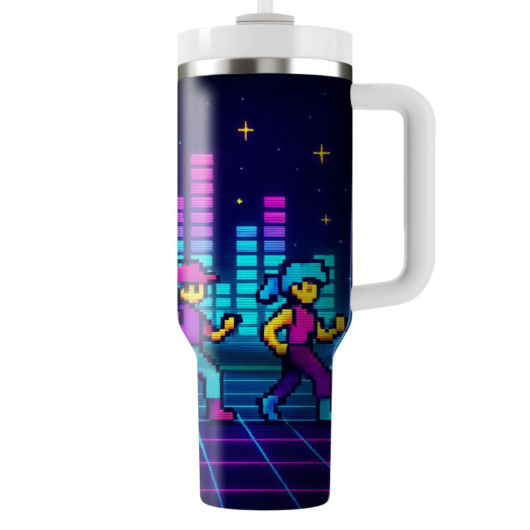 Pixel Arcade Rhythm Parade tumbler cups