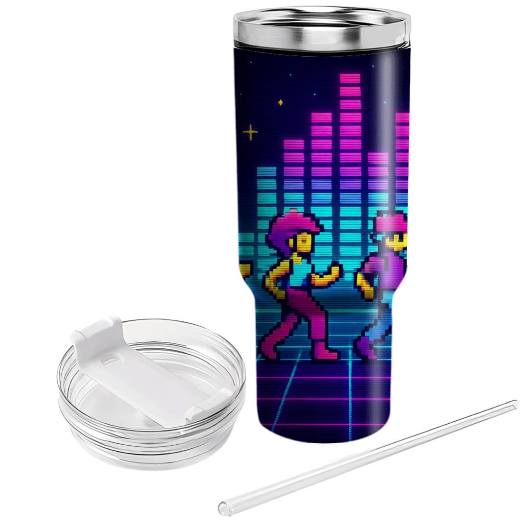 Pixel Arcade Rhythm Parade tumbler cups