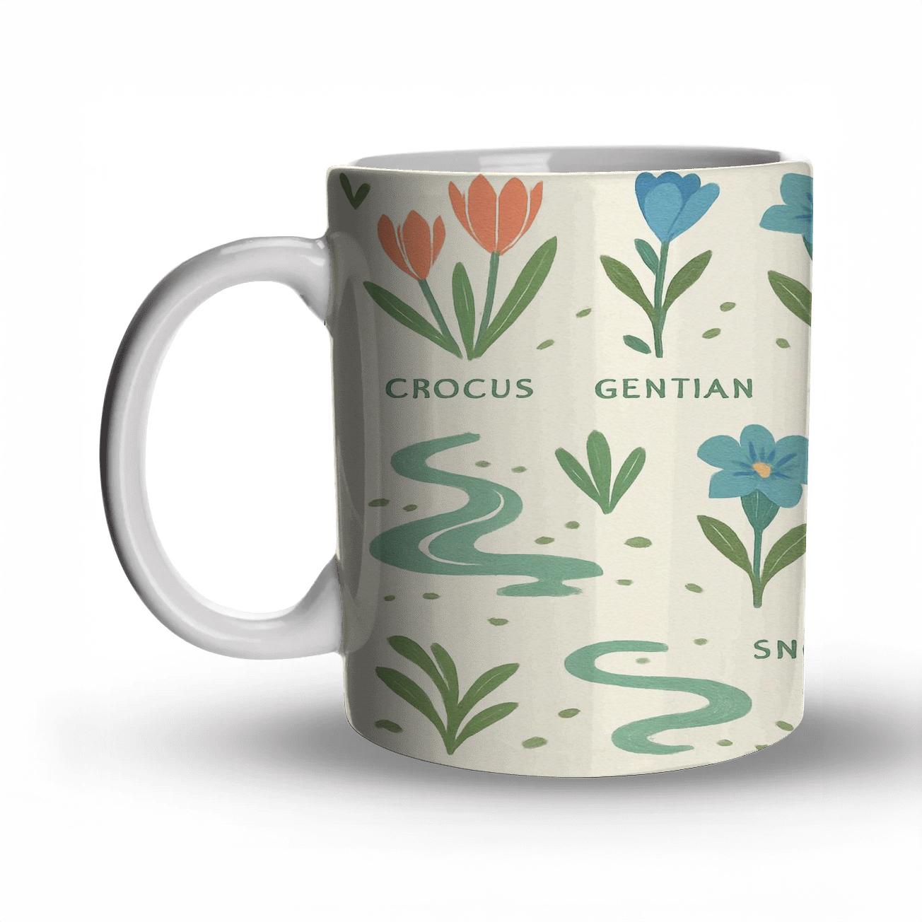 Vernal Alpine Wildflower Survey personalized mugs