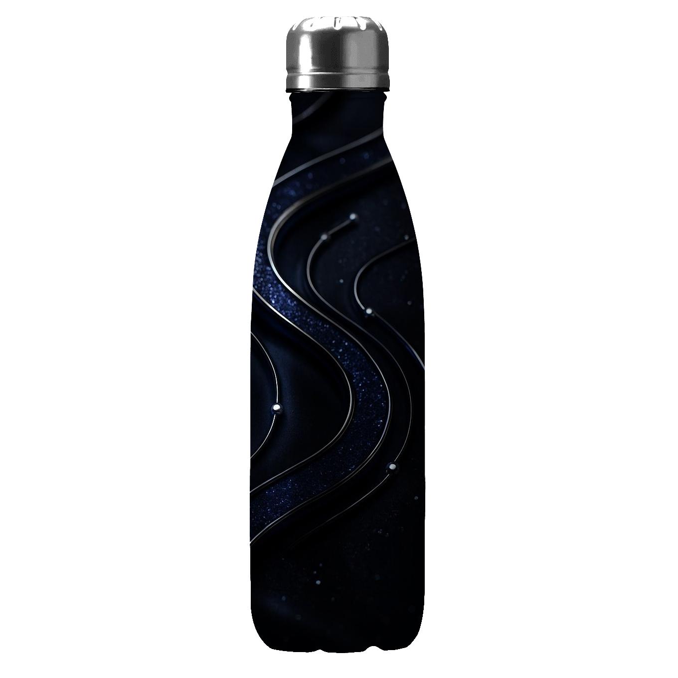 Sapphire Glitter Circuit Couture custom water bottles
