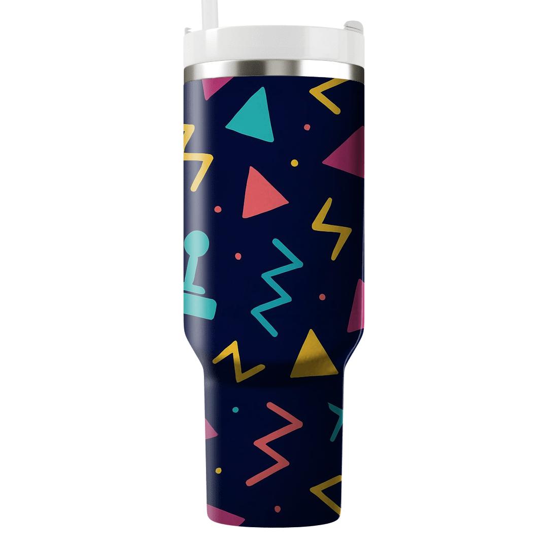 Arcade Carpet Geometry tumbler cups