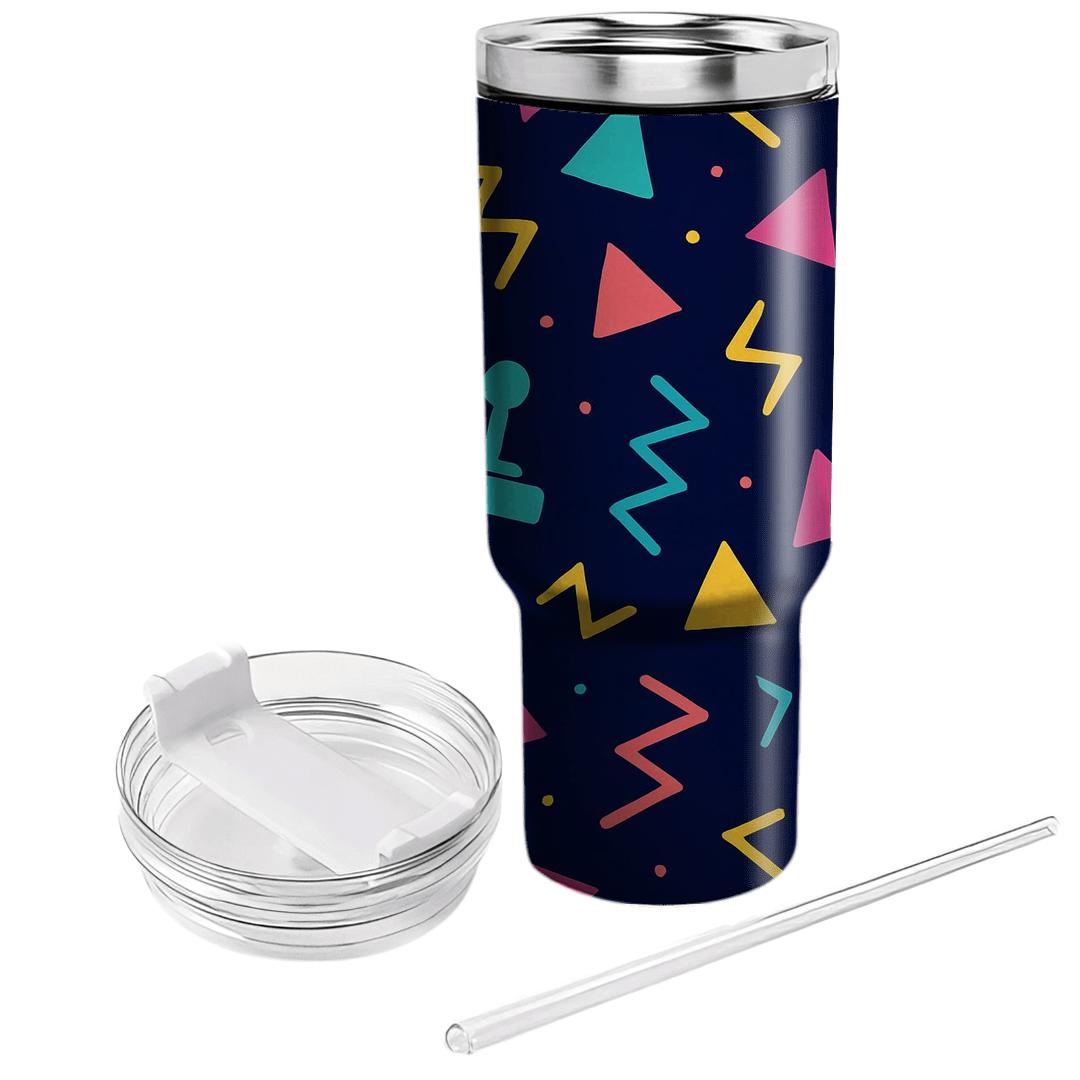 Arcade Carpet Geometry tumbler cups