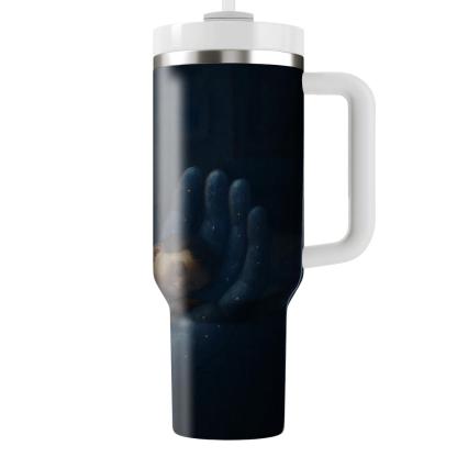 The Constellation Within Her Palm custom tumblers