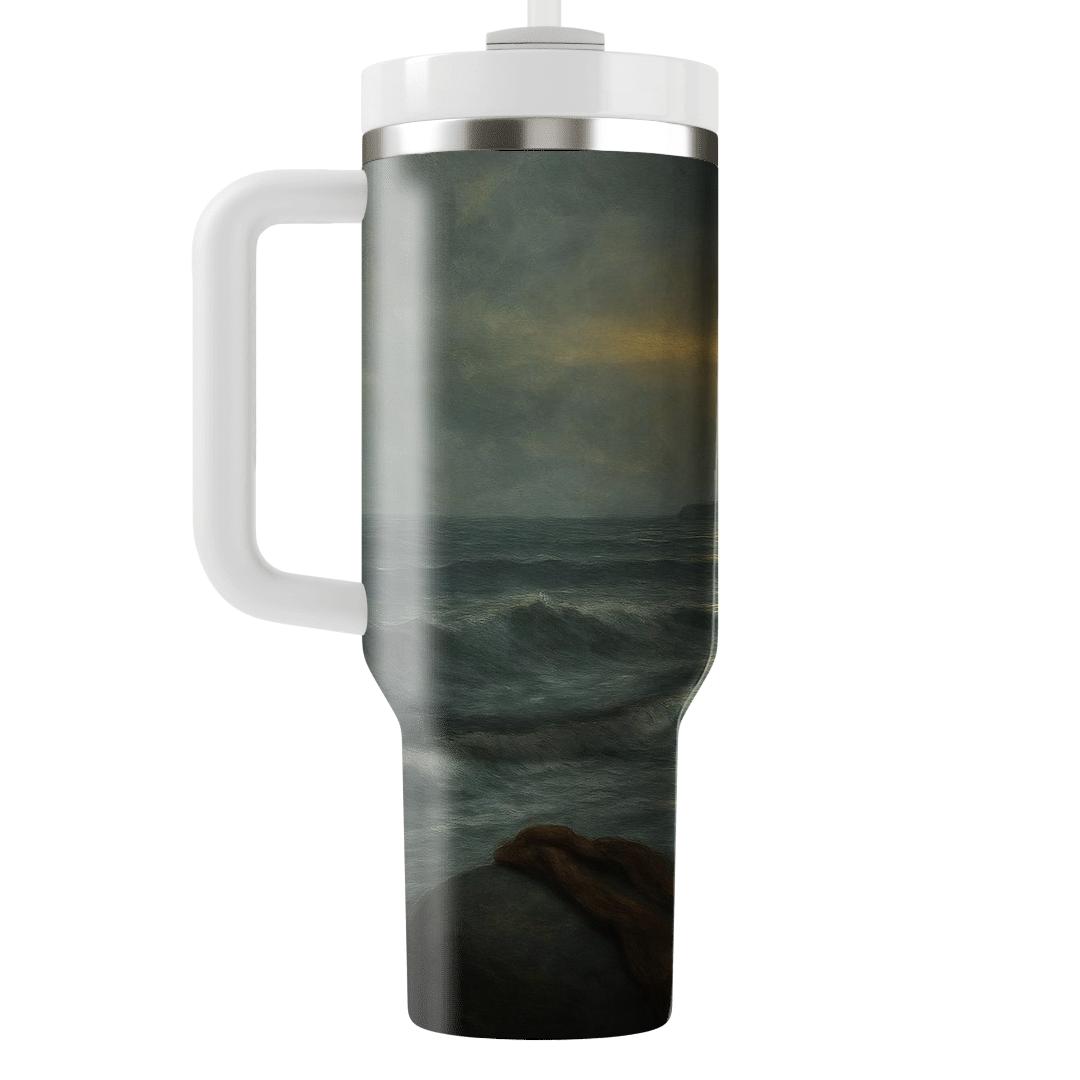 Her Voice As A Lighthouse In Winter custom tumblers