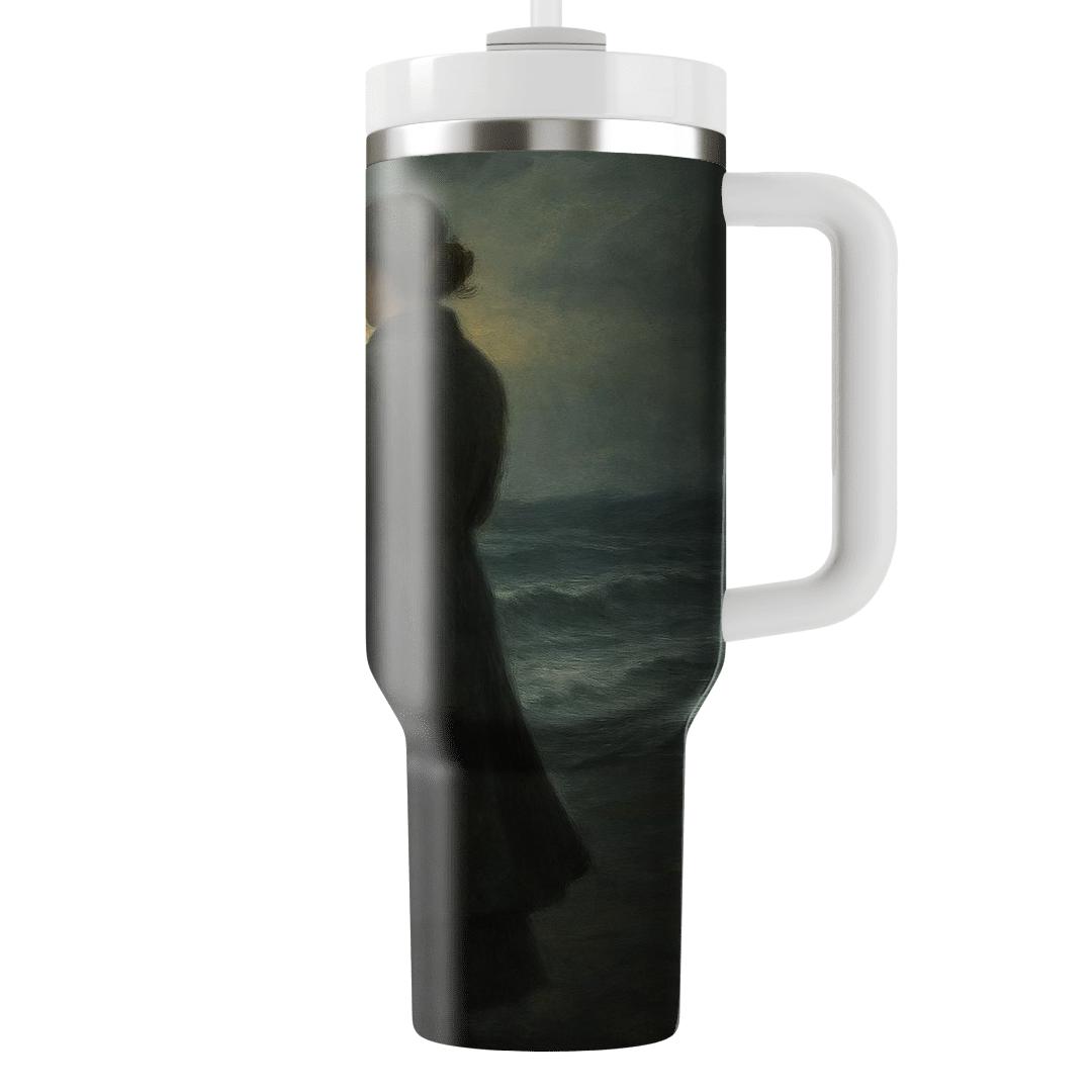 Her Voice As A Lighthouse In Winter custom tumblers