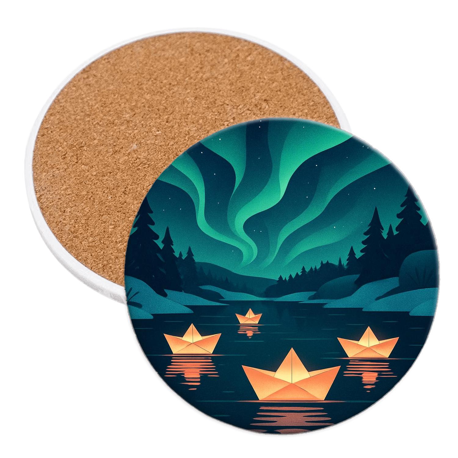 Aurora Paper Lantern Regatta coasters for home decor