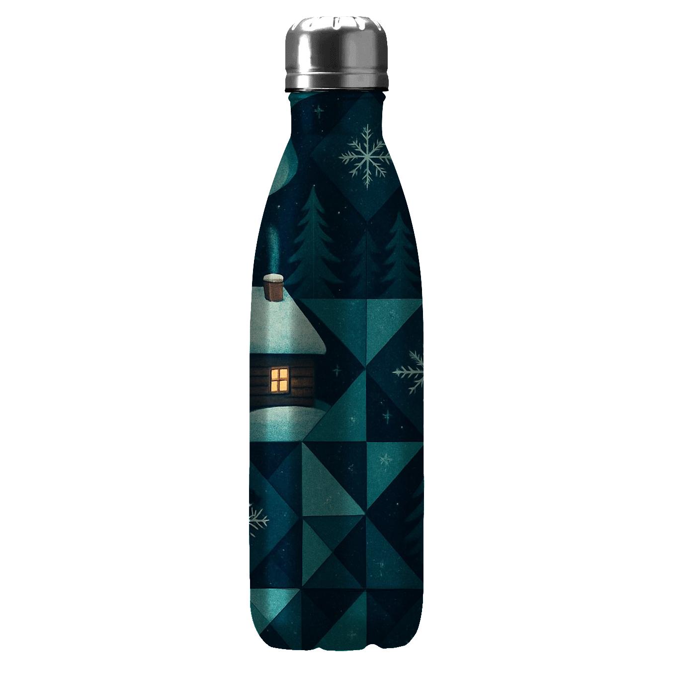 Midwinter Aurora Cabin Quilt water bottle cups