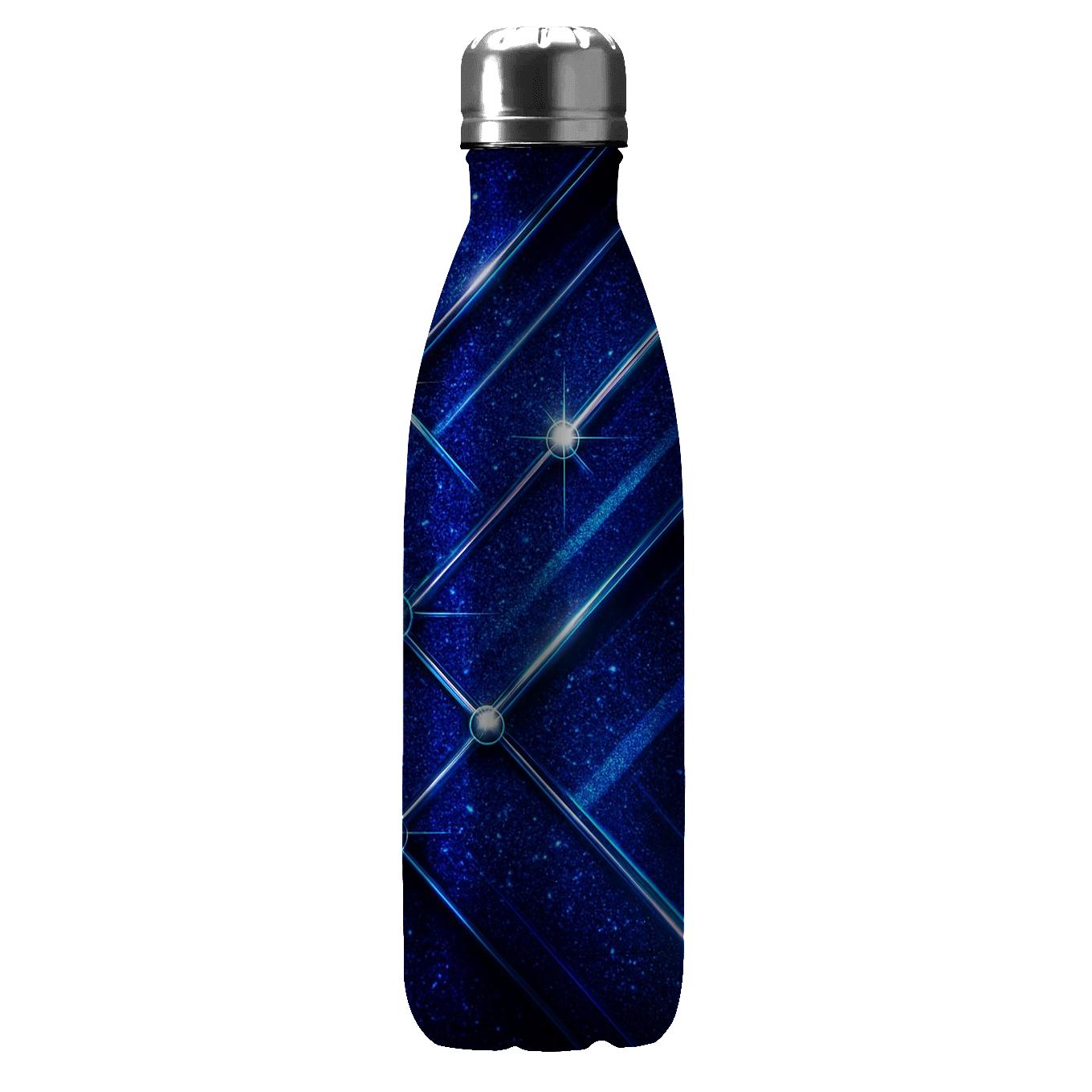Electric Sapphire Disco Constellations unique water bottles