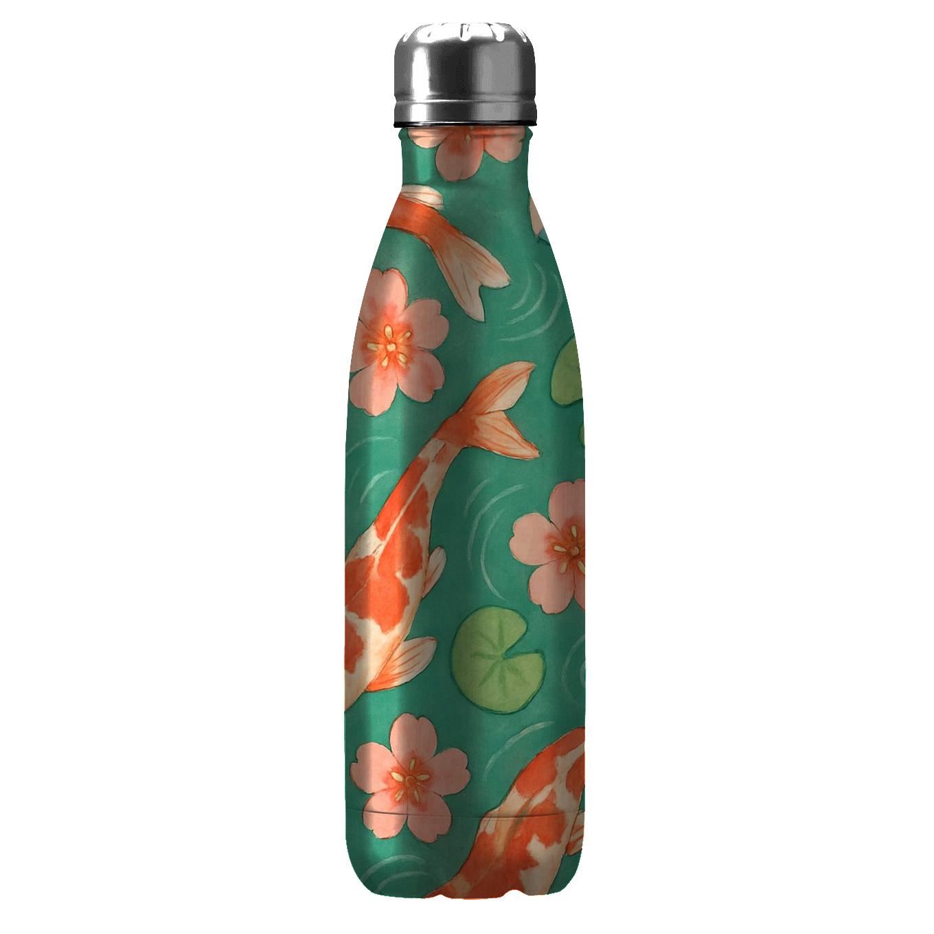 Spring Rain Koi Garden Parade water bottles with lids