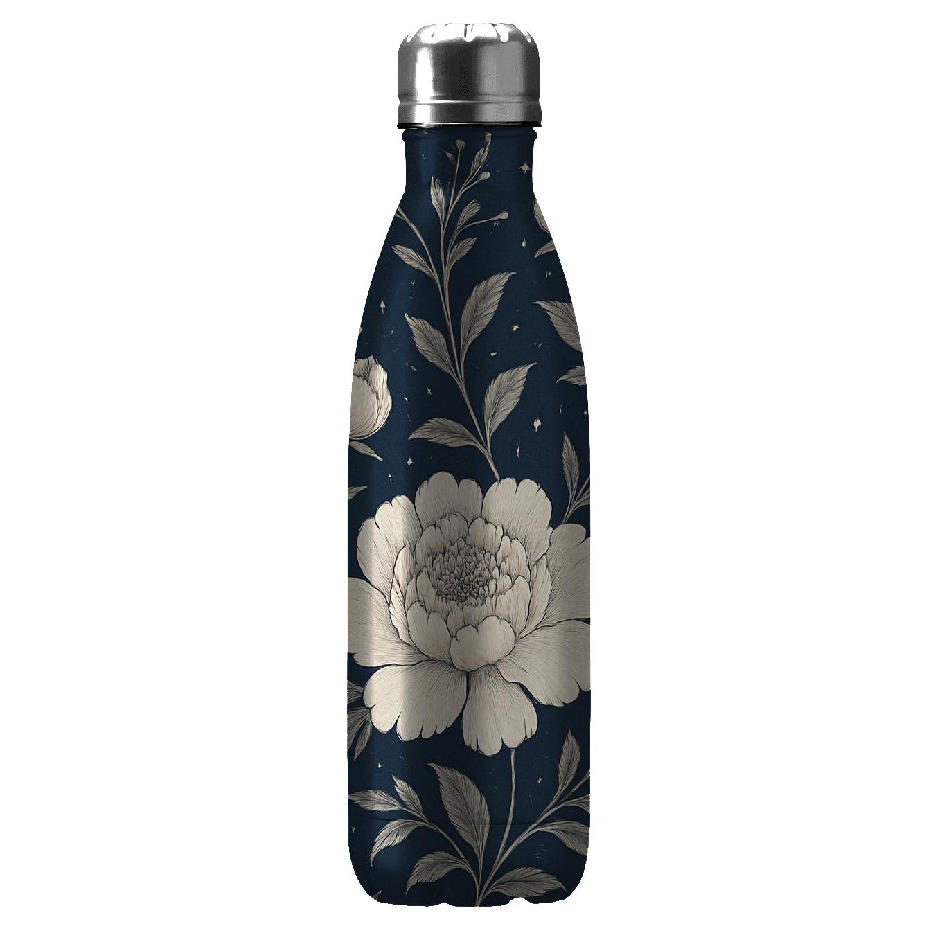 Moonlit Peony Constellation Toile unique water bottles