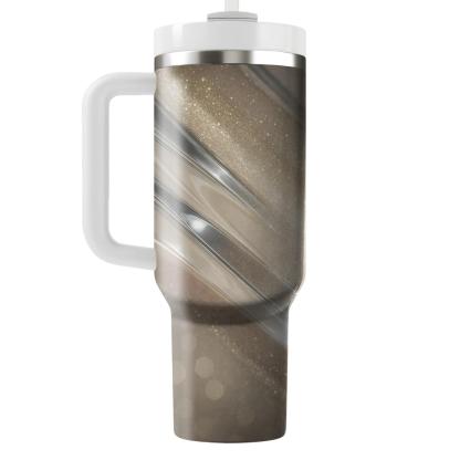 Champagne Mirrorball Cascade custom tumblers