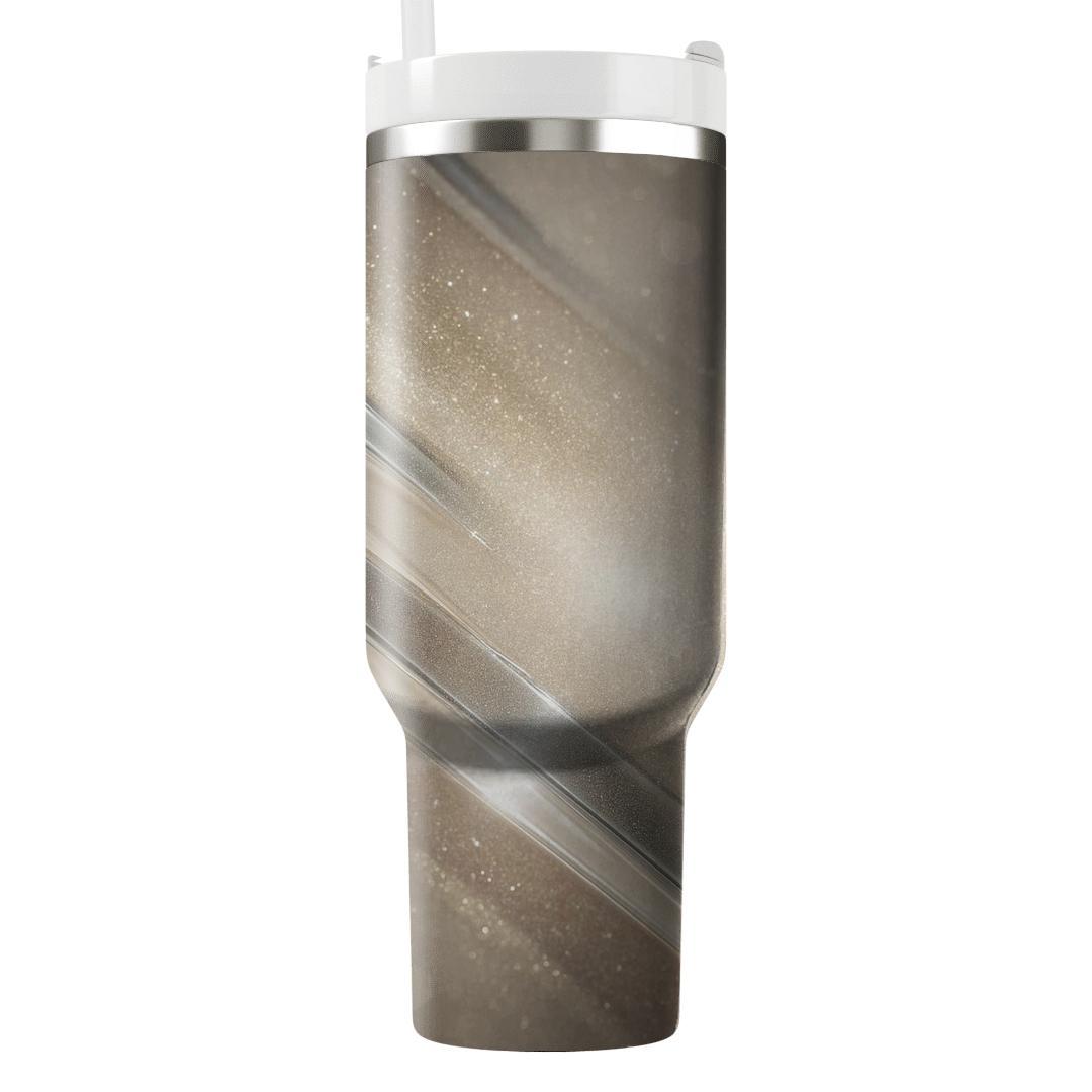 Champagne Mirrorball Cascade custom tumblers